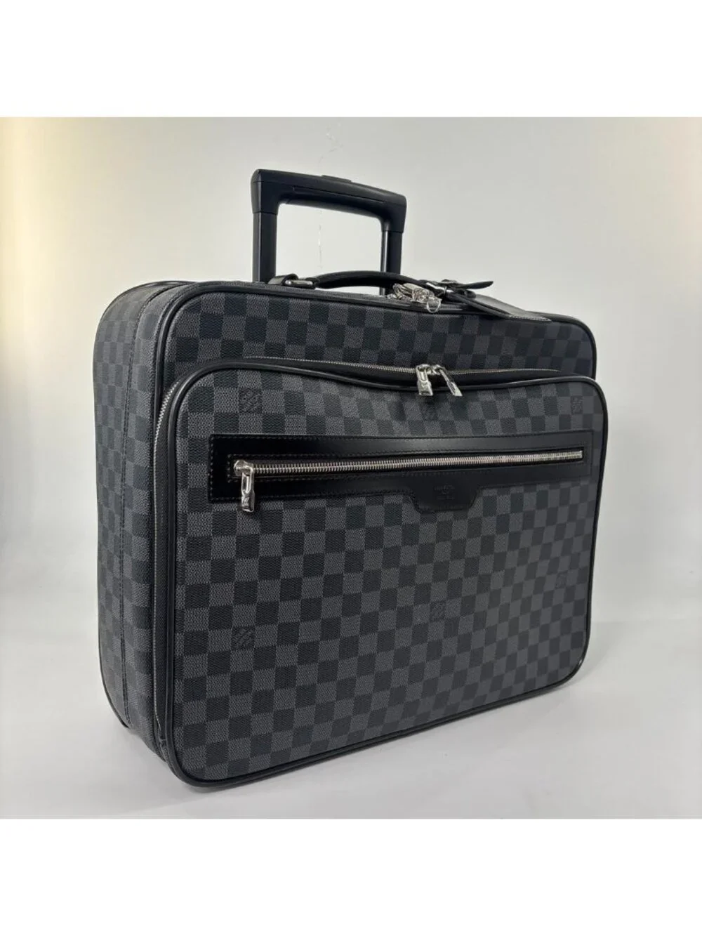 Louis Vuitton Damier Graphite Pilot Case Carry Travel Bag